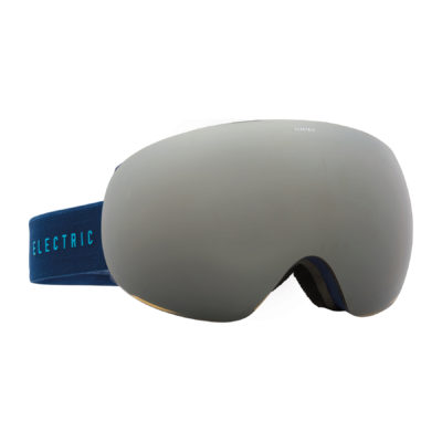 Men's Electric Goggles - Electric EG3 Goggles. Navy/Cyan - Bronze/Silver Chrome